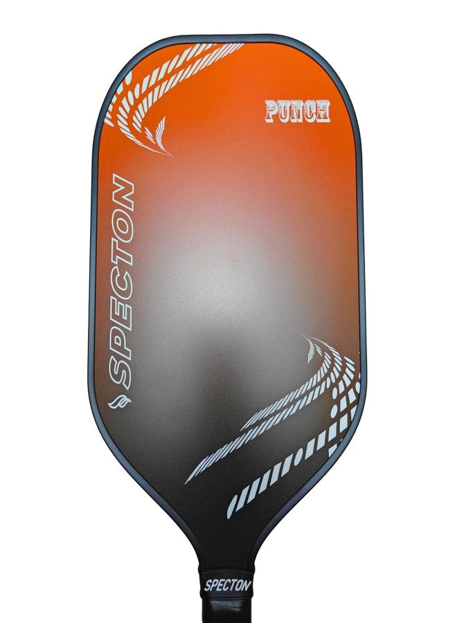 Specton Punch Pickleball Paddle, Fiberglass with PP Honey Comb Core, Lightweight, Cushion Comfort Grip with 10mm Thickness, Ideal for Indoor/Outdoor Play, 220gram (Randiant Orange) - Image 2