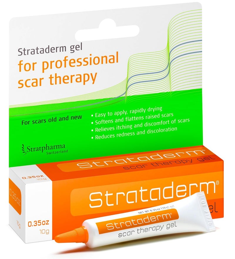 Strataderm Professional Scar Therapy Gel | Old and New Scars from General Surgery, Trauma, Wounds, Burns, Bites, Acne & Skin Disease | Reduces Redness, Discoloration, Discomfort & Itch | 10g (0.35oz) - Image 1