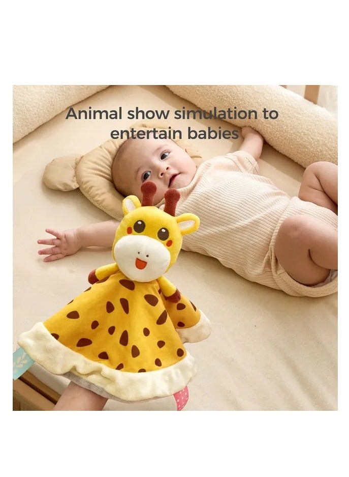 TUMAMA KIDS Tumama Security Blanket Crib Toy With Teether - Yellow Giraffe  - Image 3