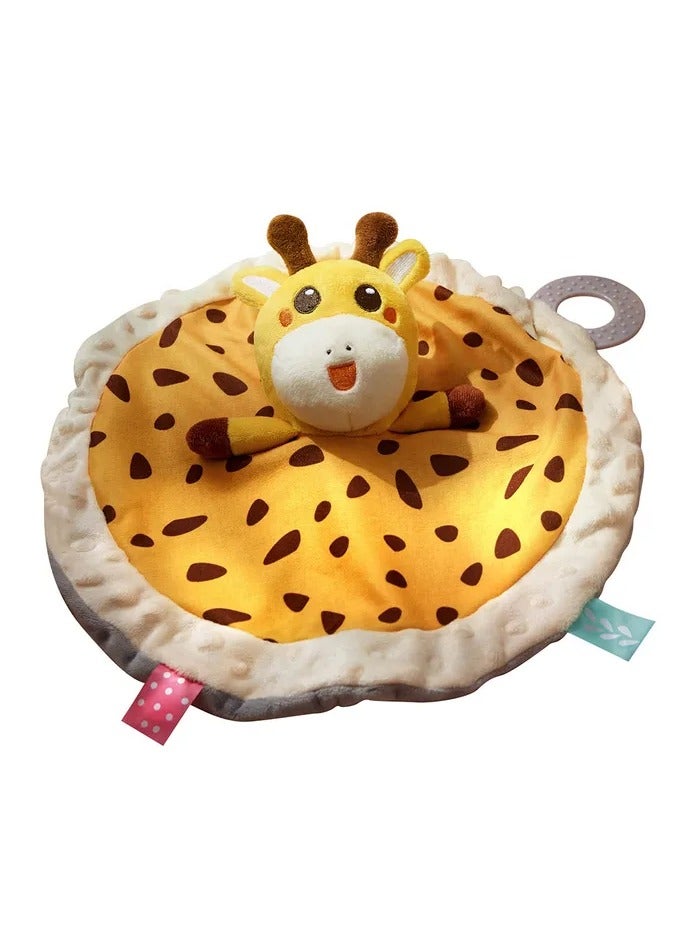 TUMAMA KIDS Tumama Security Blanket Crib Toy With Teether - Yellow Giraffe  - Image 1