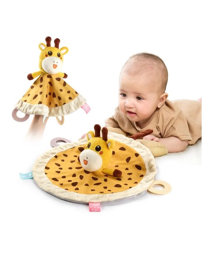 TUMAMA KIDS Tumama Security Blanket Crib Toy With Teether - Yellow Giraffe  - Image 4