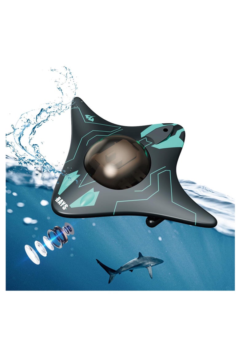 Excefore - RC Boat with Underwater Camera for Adults/Kids, Remote Control Toys for Swimming Pool, Remote Control Boat Waterproof Camera Toys, Underwater Drone, Gift for 8+ Year Old Boys Girls Age 8-12 - Image 1