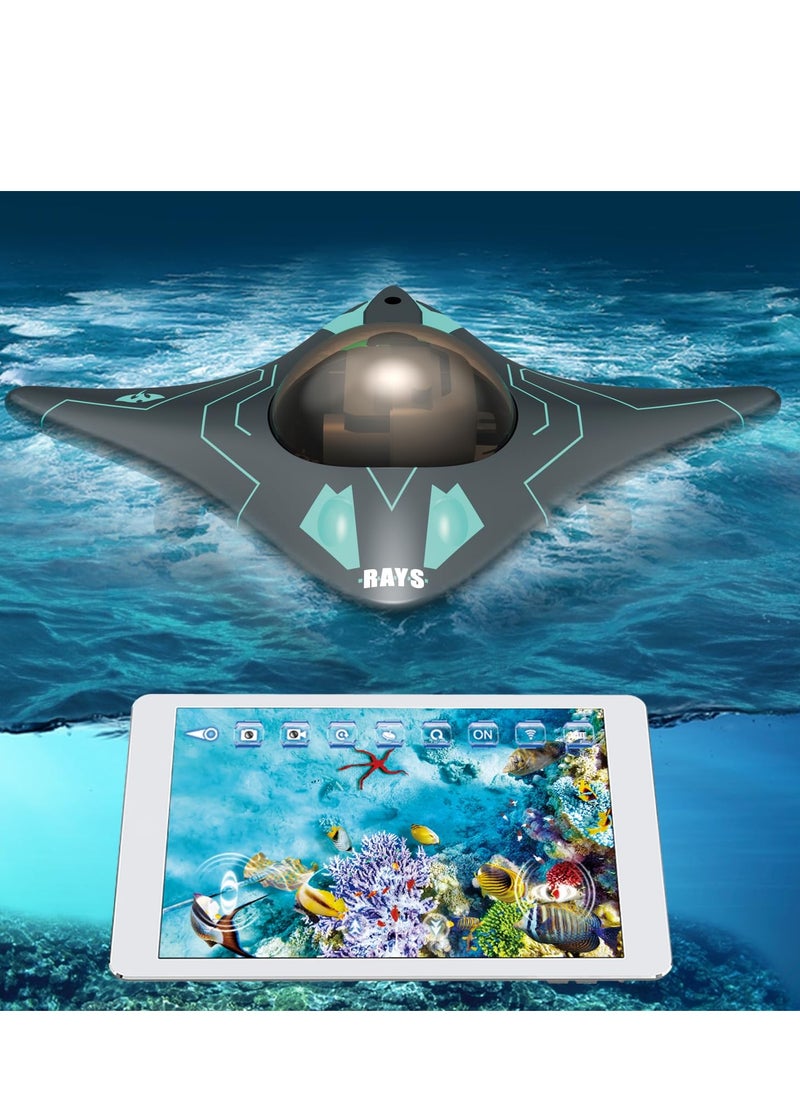 Excefore - RC Boat with Underwater Camera for Adults/Kids, Remote Control Toys for Swimming Pool, Remote Control Boat Waterproof Camera Toys, Underwater Drone, Gift for 8+ Year Old Boys Girls Age 8-12 - Image 1