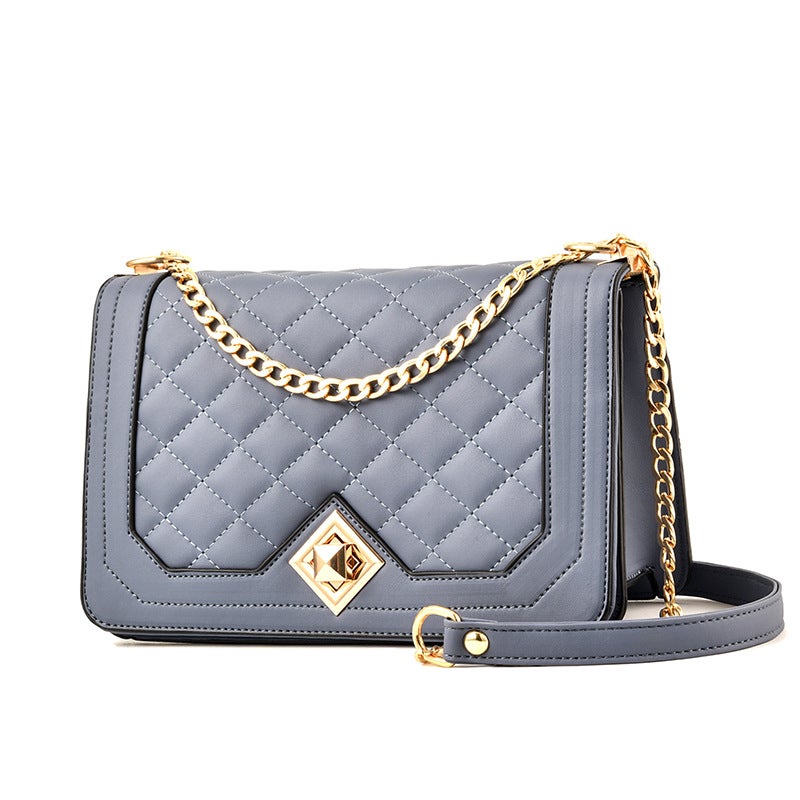 Trendy Fashion Diamond Embossed Crossbody Handheld Small Square Bag Fresh And Sweet Women'S Bag Dropshipping - Image 4