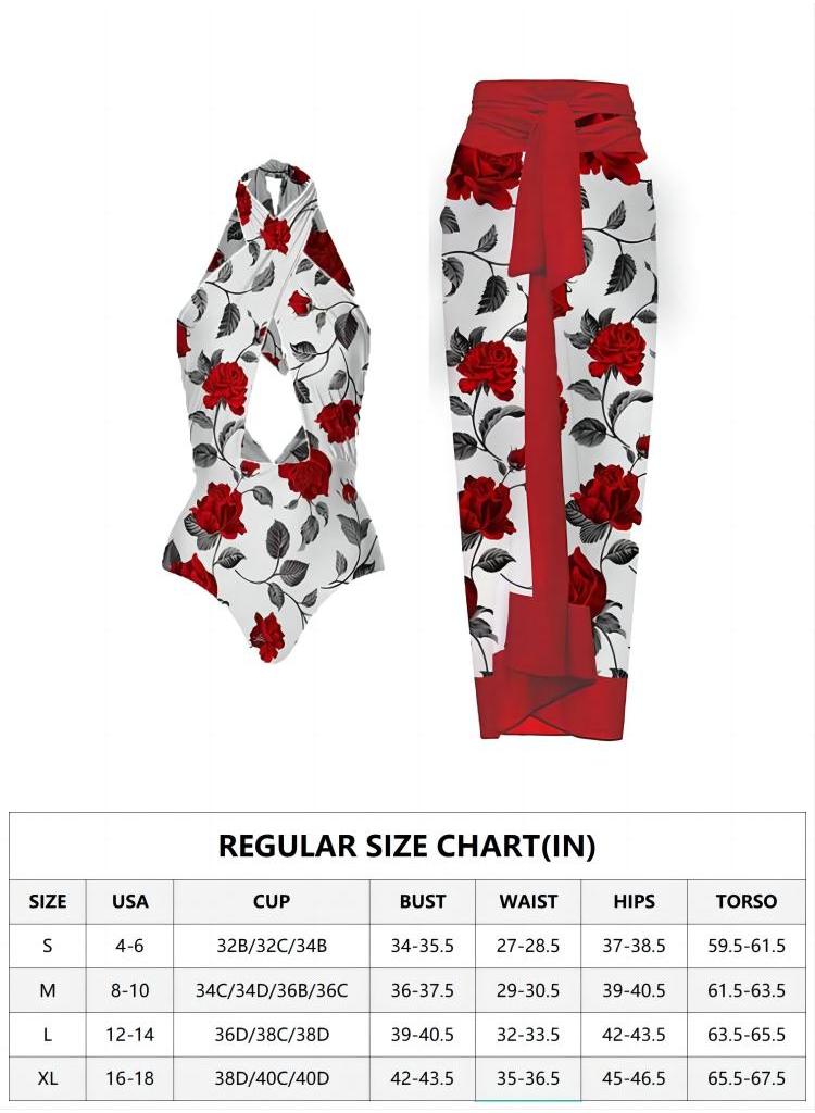 2-Piece Women Swimsuit with Skirt Holiday Beach Dress Female Retro Swimwear Vintage Surf Wear Summer - Image 2