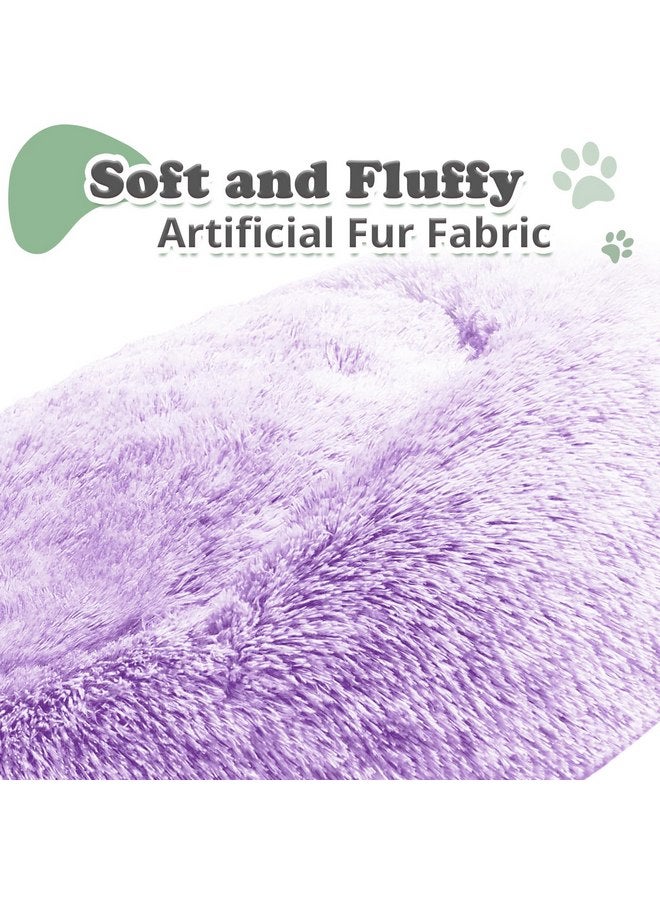 JOLLYVOGUE Dog Beds, Calming Small Dog Bed, Anti-Anxiety Dog Bed for Small Dogs, Fluffy Donut Dog Bed, Cozy Dog Cat Cushion Bed for Small Medium Dogs and Cats (20")