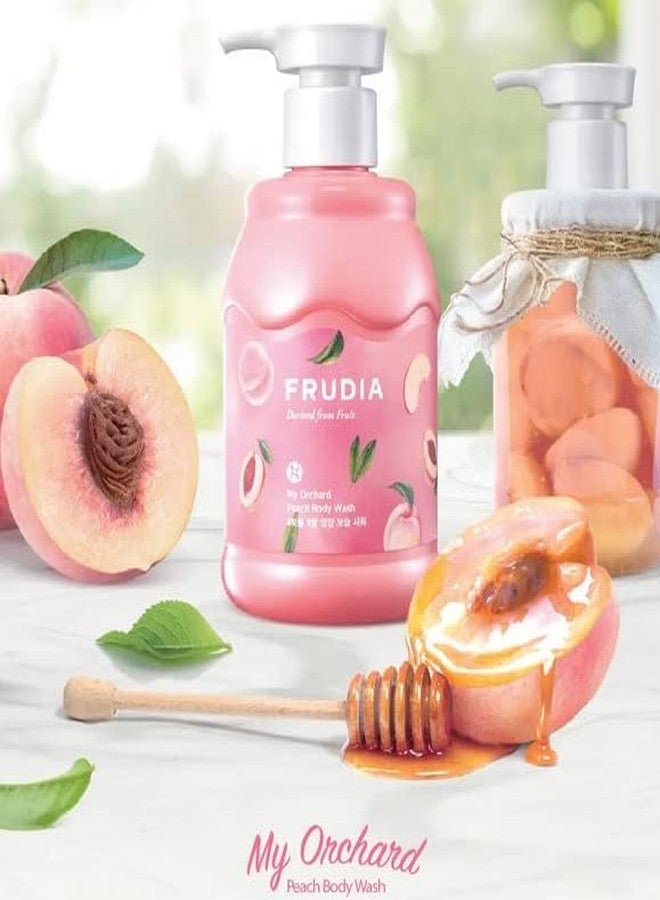 frudia WELCOS FRUDIA My Orchard Peach Body Wash - 350ml | Nourishing and Hydrating Body Wash for Women and Men | Peach Scented Body Wash for Dry and Sensitive Skin | Korean Moisturizing Shower Gel Body Wash - Image 2