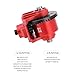 GIXCEL Steel Gear FR Transmission Module Set 37T13T Main Diff Gear for RC ARRMA 110 Big Rock Granite KRATON Outcast SENTON VORTEKS 18 Infraction Mojave Typhon Upgrade Part Replace ARA311156 - Image 4