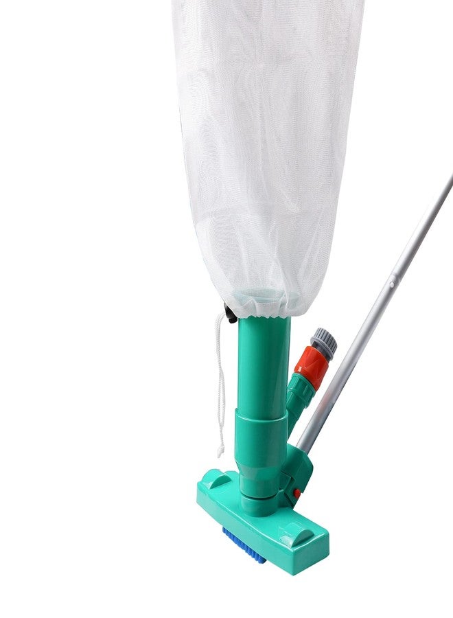 POOLWHALE Portable Pool Vacuum Jet Underwater Cleaner W/Brush,Bag,6 Section Pole of 56.5"(No Garden Hose Included),for Above Ground Pool,Spas,Ponds & Fountains - Image 2