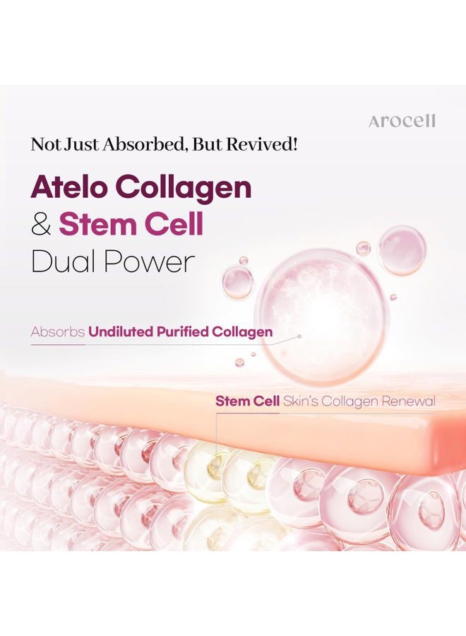 AROCELL OFFICIAL AROCELL Super Collagen Mask 8 Facial Sheet 5,000,000ppb Overnight Dual Matrix Hydrogel Masks with Low Molecular Weight Collagen for Elasticity Hydrating Anti-Aging Cooling Korean Skincare, 43g x 8ea - Image 3