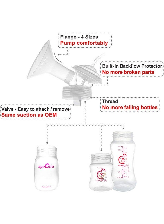 Nenesupply 21mm Pump Parts Compatible with Spectra S1 Spectra S2 Pumps Replacement Kit to Spectra Pump Parts Replace Spectra S2 Accessories and Spectra Flange Duckbill Valve Backflow Protector - Image 4