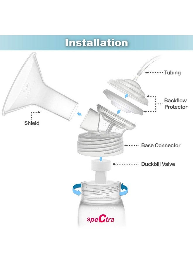 Nenesupply 21mm Pump Parts Compatible with Spectra S1 Spectra S2 Pumps Replacement Kit to Spectra Pump Parts Replace Spectra S2 Accessories and Spectra Flange Duckbill Valve Backflow Protector - Image 1