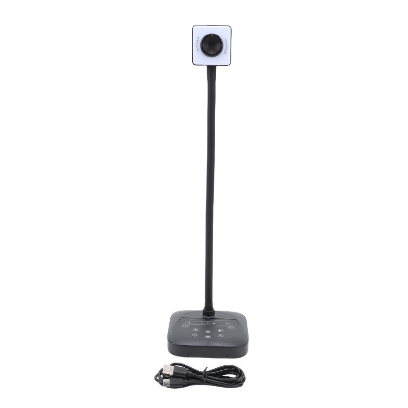 4K Document Camera 3000*4000 Resolution Autofocus - Three-Level Adjustable LED Fill Light 4K Webcam for Online Teaching Video Conferencing Live Streaming - Image 1