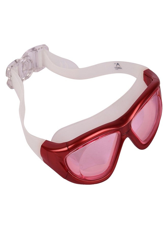 LEBAMI Wide lense Silicone Swimming Goggle - Anti Fog lense Promotes Visibility Under Water | Ideal for Men, Women and Kids | Comfortable and Skin Friendly Material - ASG-9116 - Image 2