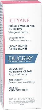 Ducray Ictyane Emollient Nutritive Cream Face and Body 200ml - Image 2