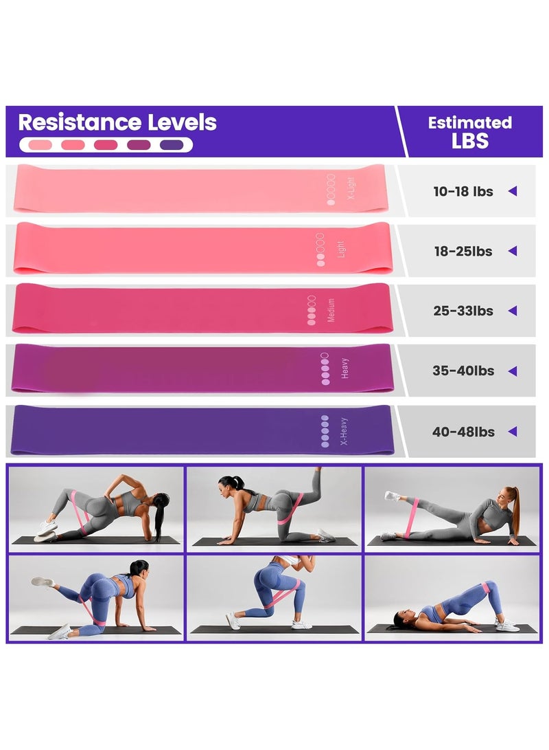 Generic Pilates Ring Essentials Kit for Women, HomeWorkout Equipment Set with 9.8" Ball,Resistance Bands, Magic Circle, Accessories Pilates Set for Beginners, Toning, Fitness Giftldea  - Image 3