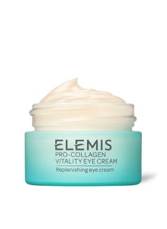 Elemis ELEMIS Pro-Collagen Vitality Eye Cream, Daily Lightweight Restorative Cream Firms, Replenishes, and Smooths Skin for a Refreshed Appearance, 15ml  - Image 1