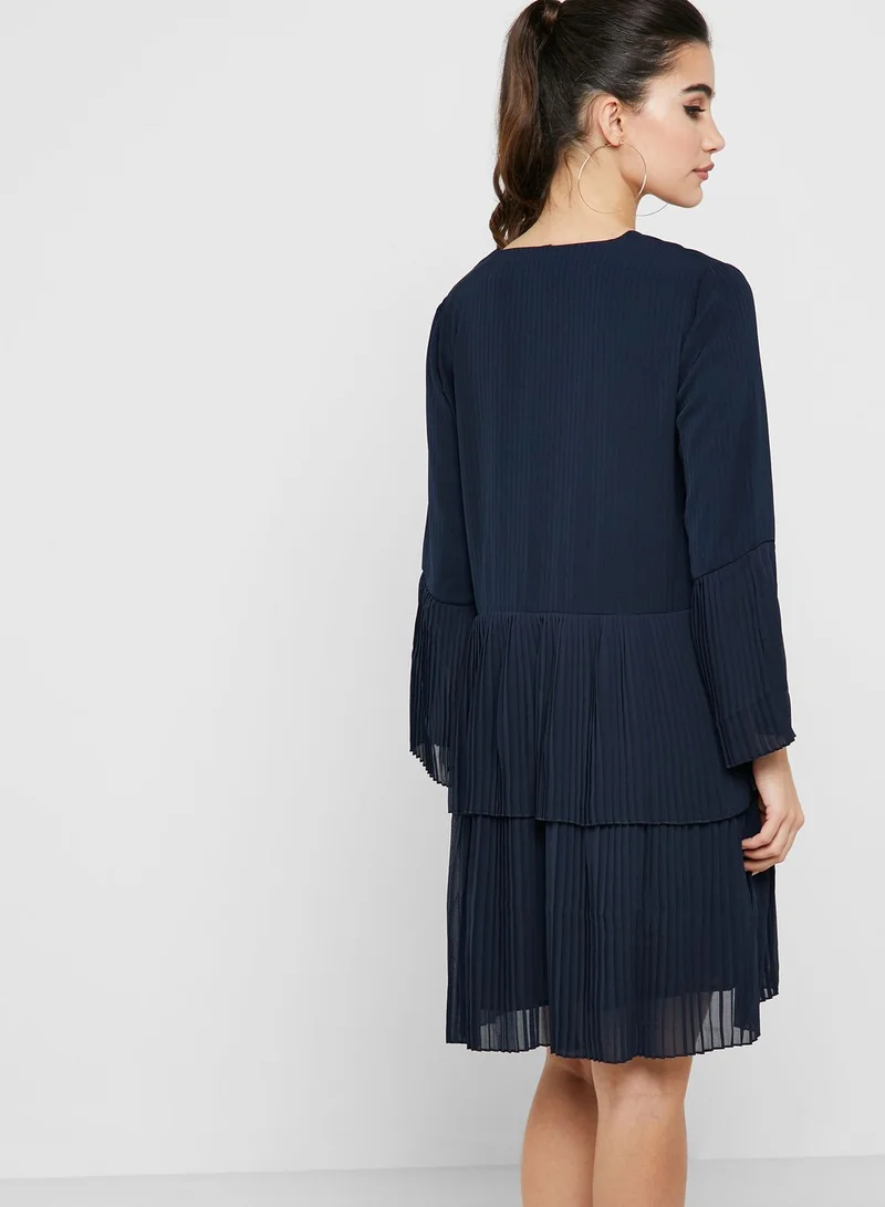 YAS Pleaed Tiered Dress
