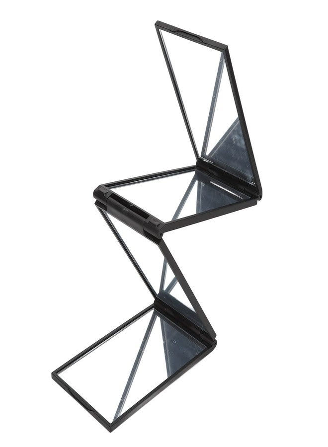 Estink مرآة 4 طرق، مرآة مكياج بزاوية 360 درجة، مرآة قص الشعر قابلة للطي بأربعة ألواح، مرآة محمولة للاستخدام المنزلي والمهني - Image 1