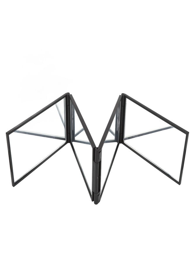 Estink مرآة 4 طرق، مرآة مكياج بزاوية 360 درجة، مرآة قص الشعر قابلة للطي بأربعة ألواح، مرآة محمولة للاستخدام المنزلي والمهني - Image 3