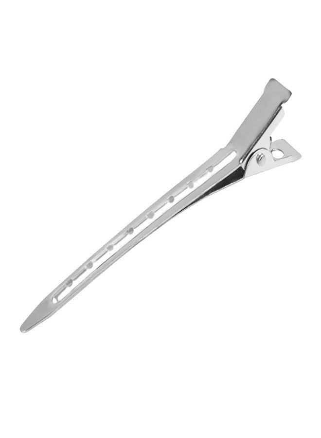 BLUSHIA Professional Steel Silver Section Hair Clips for Hair Styling for Parlous, Women Metallic Use - Pack of 12P - Image 4