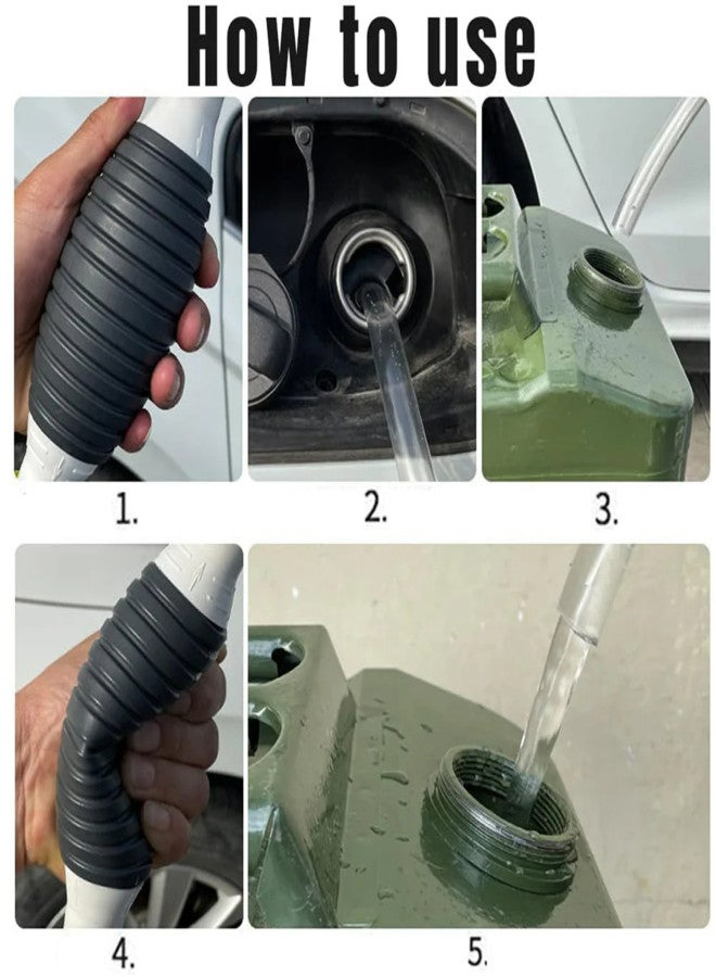 Generic Multifunction Liquid Sucker Pump, New Manual Fuel Transfer Pump Portable Siphon Pump for Gas Gasoline Oil Fuel Petrol Diesel Fluid Water Fish Tank (6.5ft) - Image 4