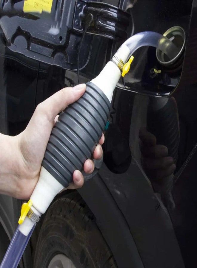Generic Multifunction Liquid Sucker Pump, New Manual Fuel Transfer Pump Portable Siphon Pump for Gas Gasoline Oil Fuel Petrol Diesel Fluid Water Fish Tank (6.5ft) - Image 2