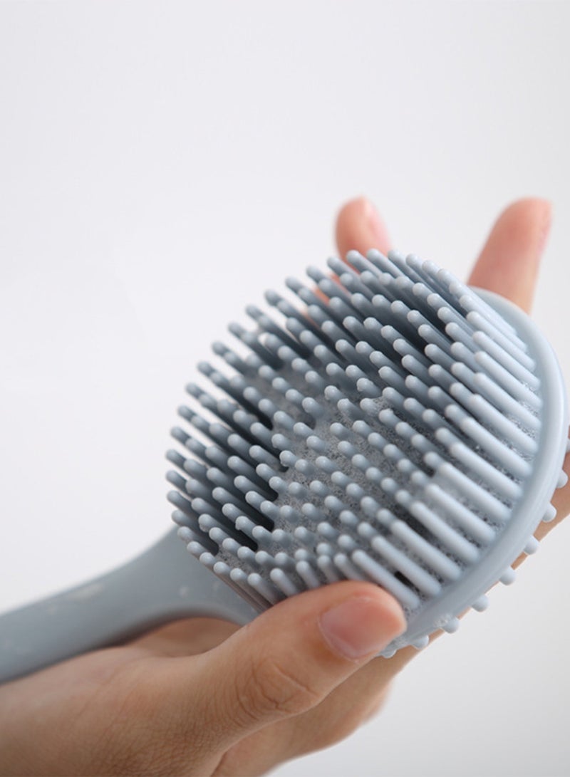 Handheld Long Handled Silicone Bath Brush Double Sided - Image 5