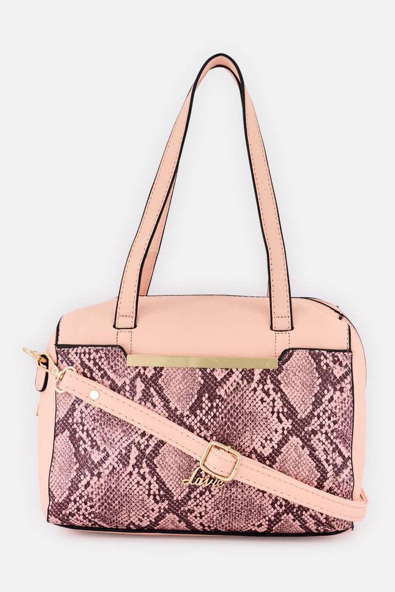 Lavie حقيبة كتف نسائية بتصميم جلد الثعبان، متعددة الألوان - Image 2