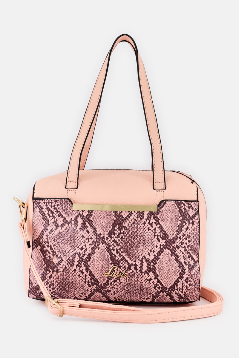 Lavie حقيبة كتف نسائية بتصميم جلد الثعبان، متعددة الألوان - Image 1