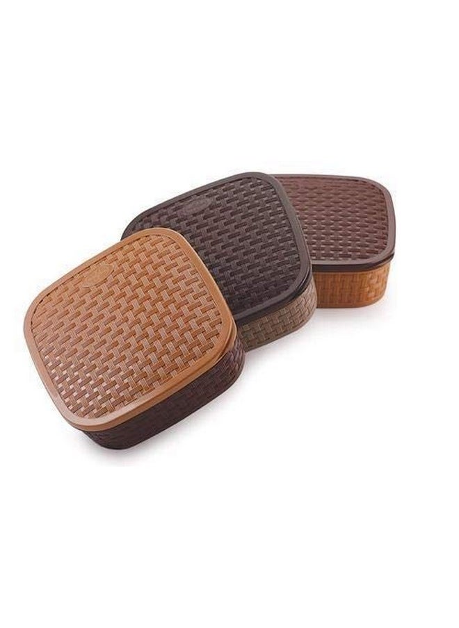 TDS Multi Ply Dabba 700 Ml Brown 1 Piece  - Image 3