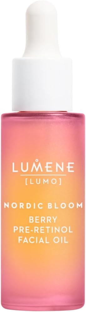 LUMENE Nordic Bloom LUMO Berry PreRetinol Facial Oil Nourishing AntiAging Oil with Nordic Berries PlantBased Retinol Alternative Vegan Skincare for Radiant Firm Skin 30ml