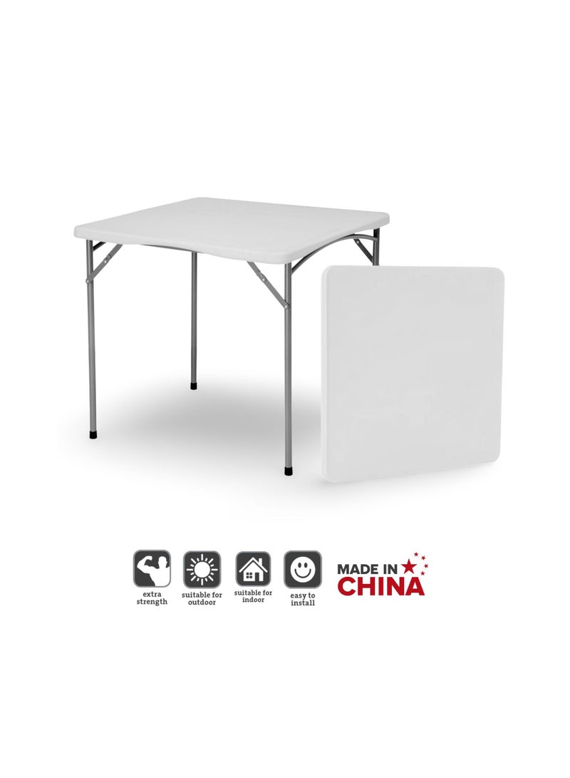 SunBoat Commerce 5-piece folding furniture set 88 cm table with 4 Turquoise Green chairs  - Image 2