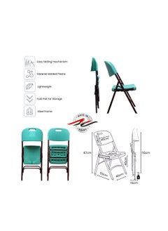 5-piece folding furniture set 88 cm table with 4 Turquoise Green chairs - pzsku/ZC23D6FB10550F3A46419Z/45/_/1734500513/bc6c34dd-e18e-4d06-8bf5-0415306fb2df