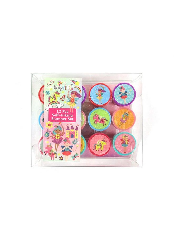 TINYMILLS 12 Pcs Magical Fairies Garden Fairies Stamp Kit For Kids Farm Animals Barnyard Self Inking Stamps Gift Party Favors - Image 3