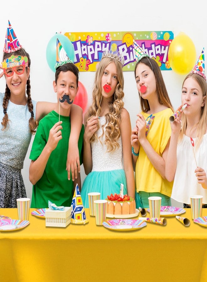 CXPSINC لفافة غطاء طاولة بلاستيكية من سي إكس بي إس إن سي، مقاس 54 بوصة × 300 قدم، للاستخدام مرة واحدة، مزودة بقاطع منزلق لجميع أنواع وأشكال الطاولات | للحفلات، الولائم، أعياد الميلاد، حفلات الزفاف (أصفر، 300 قدم) - Image 5