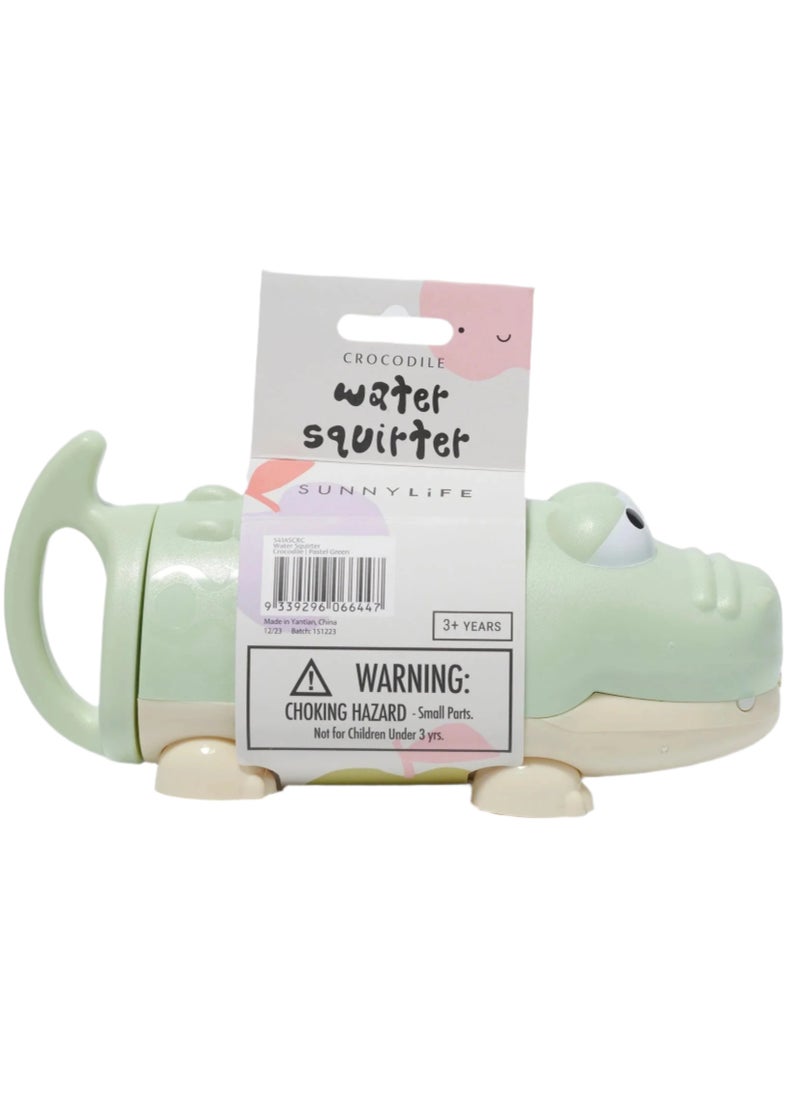 SUNNY LIFE Crocodile Water Squirter For Bath Time Or Swimming Pool In Pastel Green  - Image 1