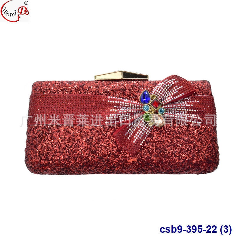 New Retro Pattern Drilling Dinner Bag Fashion Dress Evening Bag Clutch Bag Party Bags - Image 4