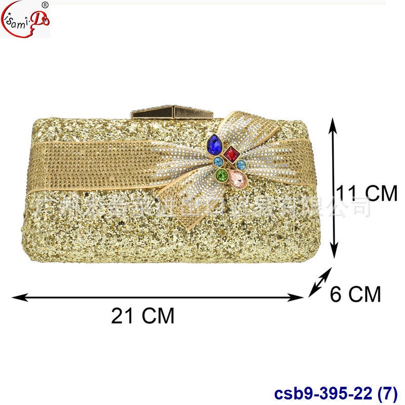 New Retro Pattern Drilling Dinner Bag Fashion Dress Evening Bag Clutch Bag Party Bags - Image 5