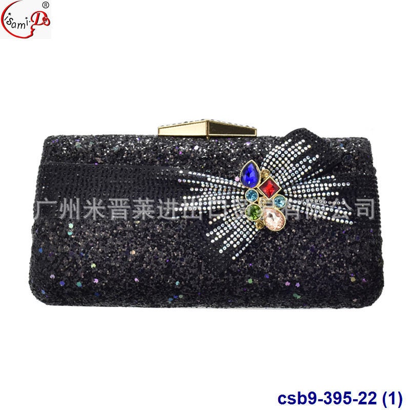 New Retro Pattern Drilling Dinner Bag Fashion Dress Evening Bag Clutch Bag Party Bags - Image 3