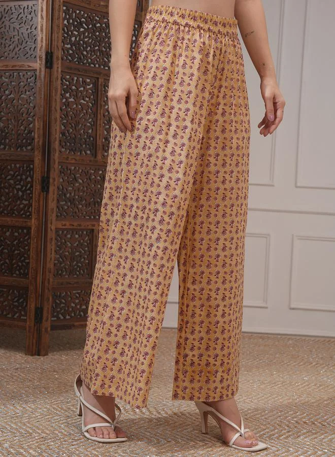 Vishudh All-Over Printed Tunic with Palazzo Pants and Jacket Co-Ords by Styli