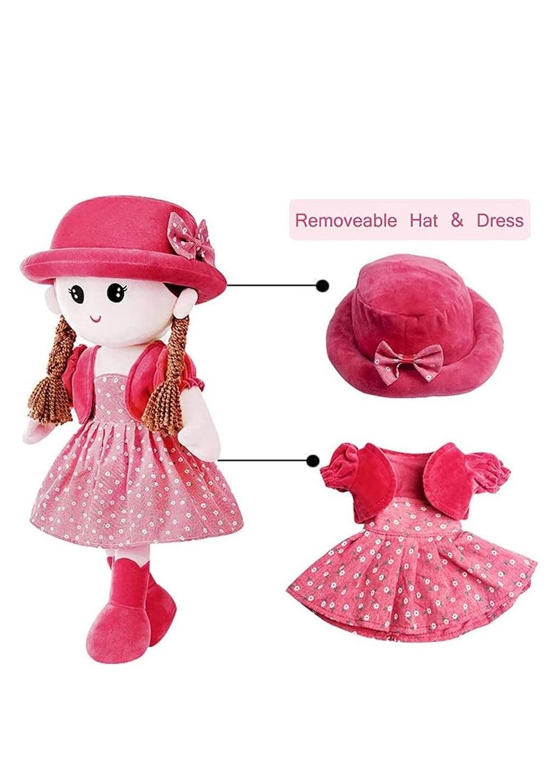 Raxoom Baby Girl Rag Doll Soft Stuffed Plush Doll Toy Cute Princess Doll Ragdoll Toy Children s Room Decoration - Image 4