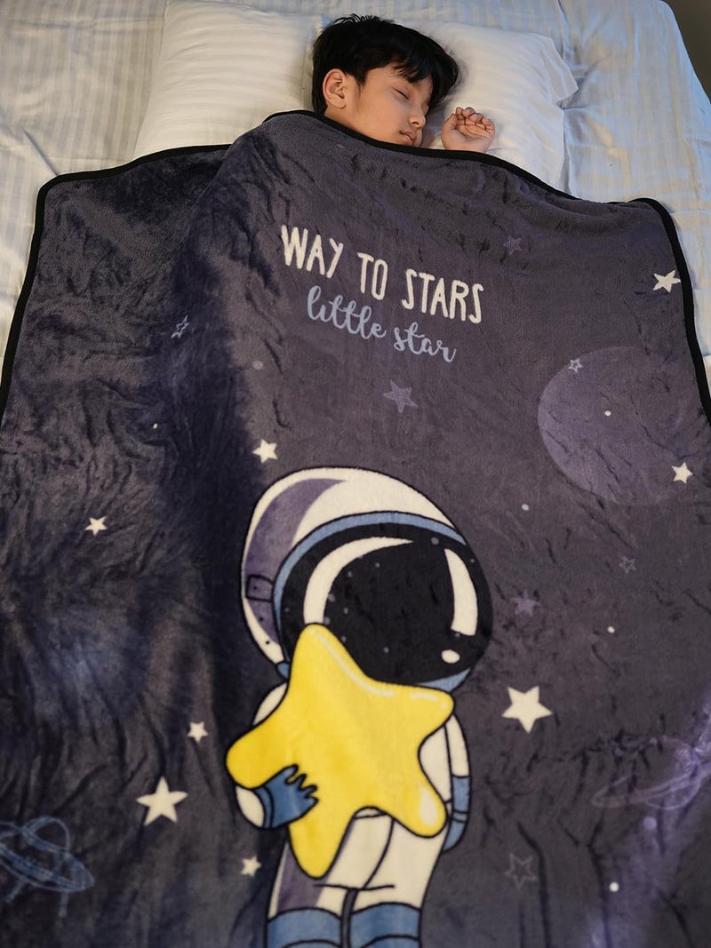 Yellow Bee Astronaut Blanket for Kids, Multi, 100 * 140 cm - Image 5