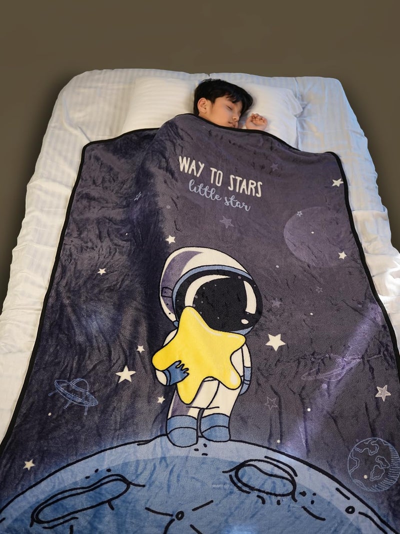 Yellow Bee Astronaut Blanket for Kids, Multi, 100 * 140 cm - Image 3