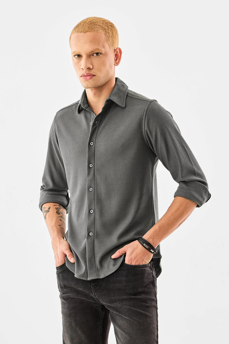 SNITCH Slim Fit Textured Shirt