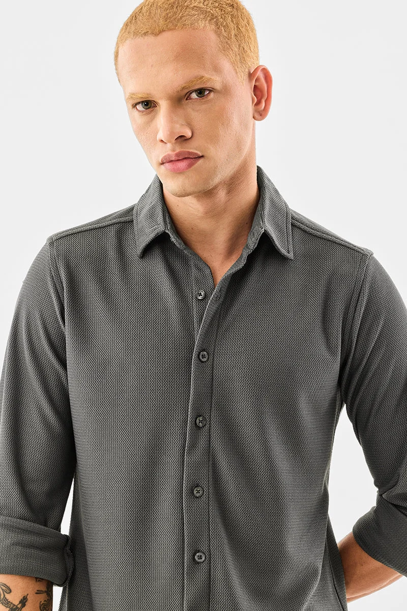 SNITCH Slim Fit Textured Shirt