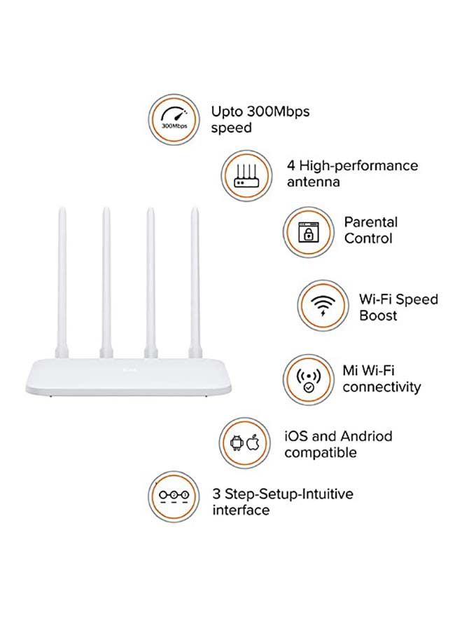 Xiaomi Mi WIFI Router 4C Roteador APP Control 64 RAM 802.11 b/g/n 2.4G 300Mbps 4 Antennas Wireless Routers Repeater for Home White - Image 5