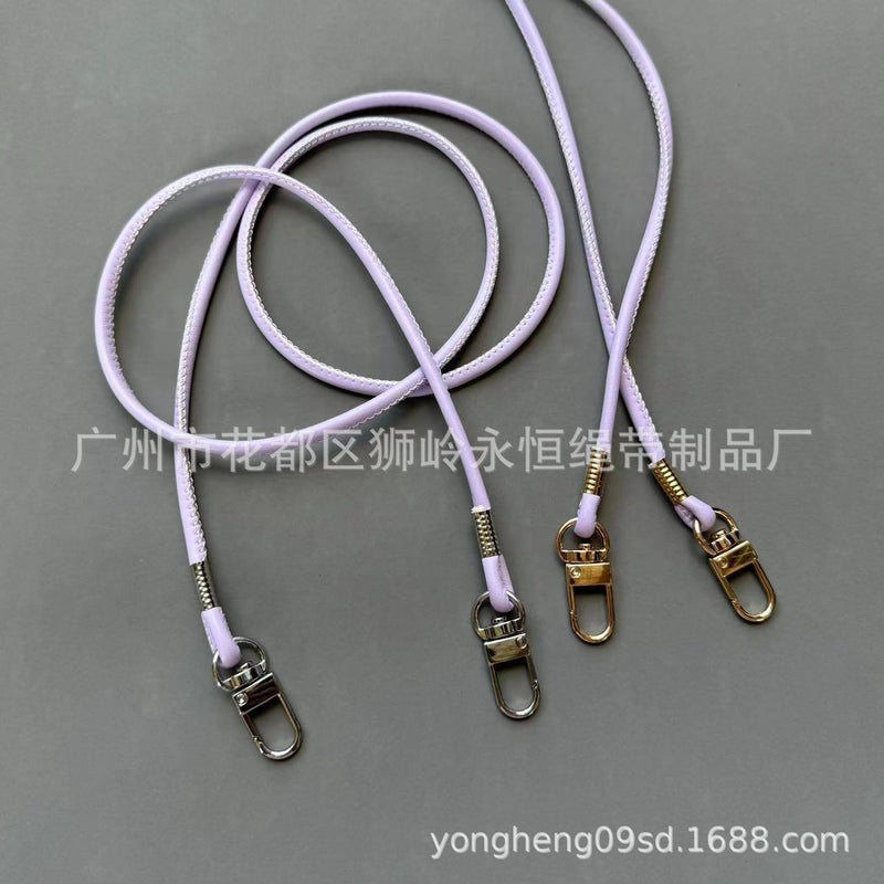 Crossbody Phone Lanyard Pu Leather Bag Strap Crochet Strap Phone Case Diy Accessory Leather Strap - Image 1