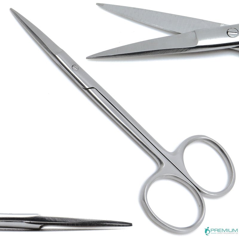 Premium Instruments Iris Scissors Straight, Curved 4.5" Surgical Dental Veterinary First Aid Instruments - Image 2