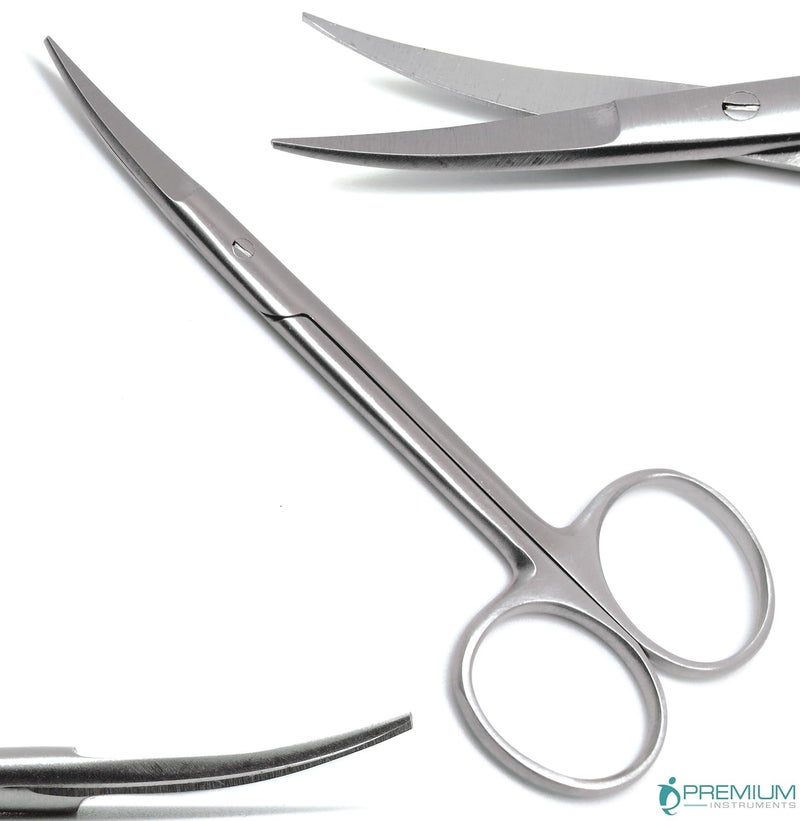 Premium Instruments Iris Scissors Straight, Curved 4.5" Surgical Dental Veterinary First Aid Instruments - Image 3